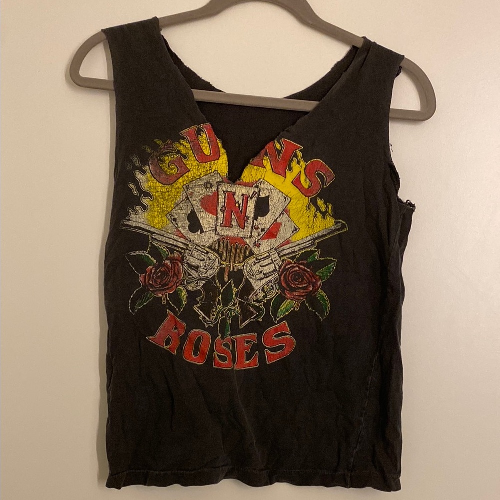 Vintage Guns N Roses Black Graphic Tank Top